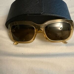 Prada Gold-Tinted Sunglasses